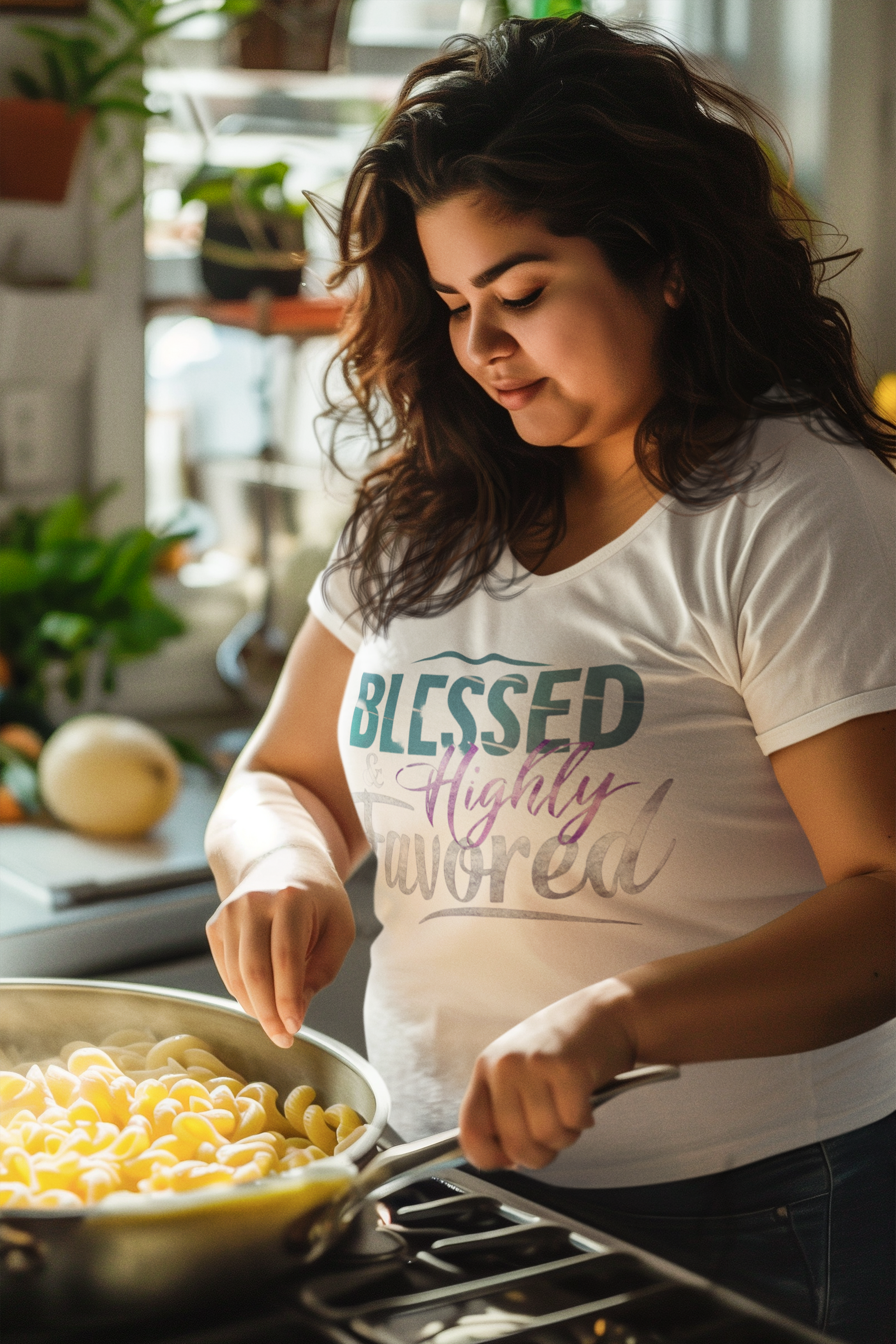 Blessed & Highly Favored Women's Classic Tee - Dominion Legacy Prints
